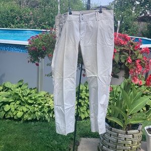 Old navy - 18 ultra low waist, white/cream